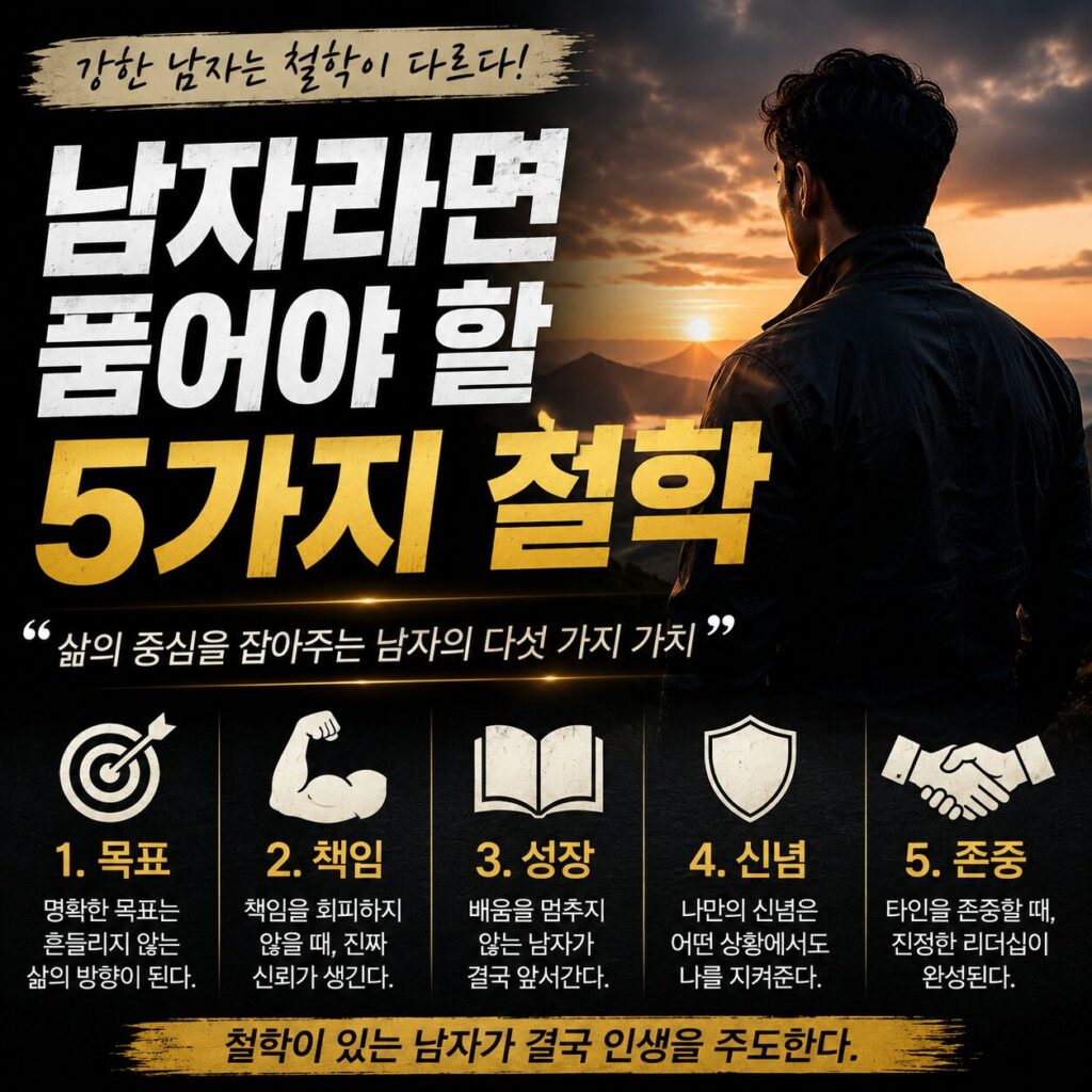 남자라면 품어야 할 7가지 철학