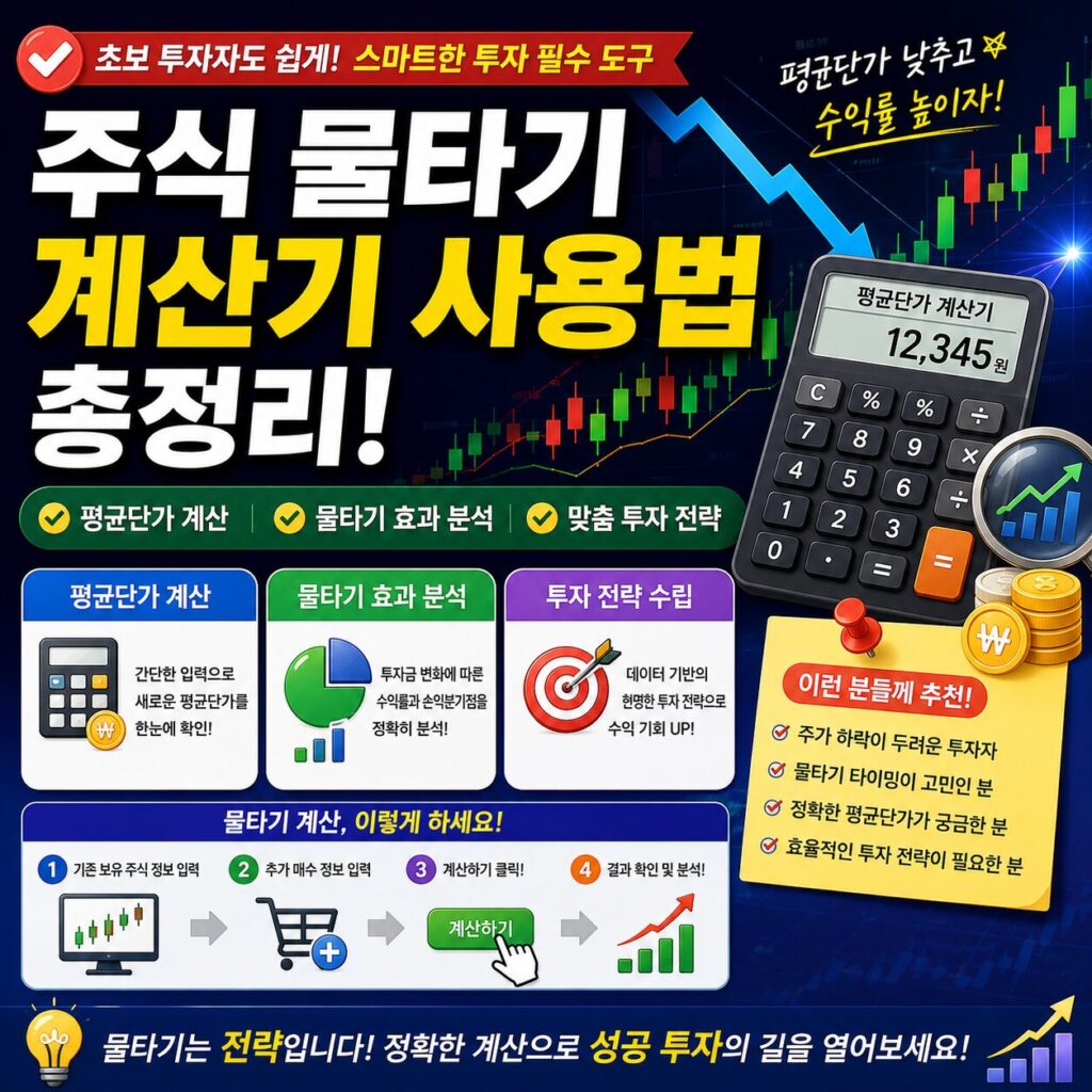 주식 물타기 계산기