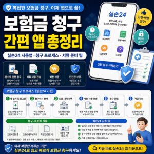 보험금 청구 간편 앱 총정리 실손24 사용법 청구 프로세스 서류 준비 팁