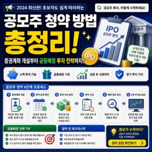 공모주 청약 방법 증권계좌 개설부터 균등배정 투자 전략까지 총정리