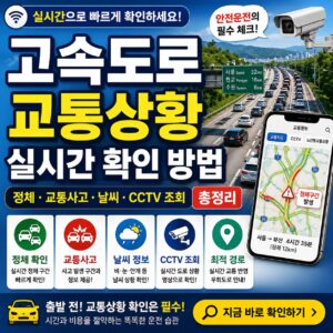 고속도로 교통상황 실시간 확인 방법 정체 교통사고 날씨 CCTV 조회 총정리 고속도로 교통상황 실시간 확인 방법 정체 교통사고 날씨 CCTV 조회 총정리