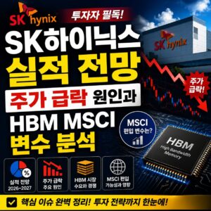 SK하이닉스 실적 전망 주가 급락 원인과 HBM MSCI 변수 분석