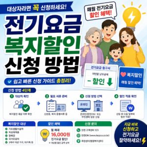 전기요금 복지할인 신청