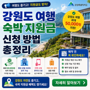 강원도 여행 숙박 지원금 신청 방법 총정리 펜션 호텔 예약 전 확인사항 강원도 여행 숙박 지원금 신청 방법 총정리 펜션 호텔 예약 전 확인사항
