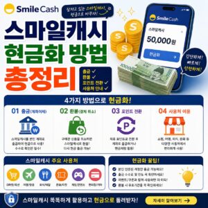 스마일캐시 현금화 방법 총정리 출금 환불 포인트 전환 사용처 안내