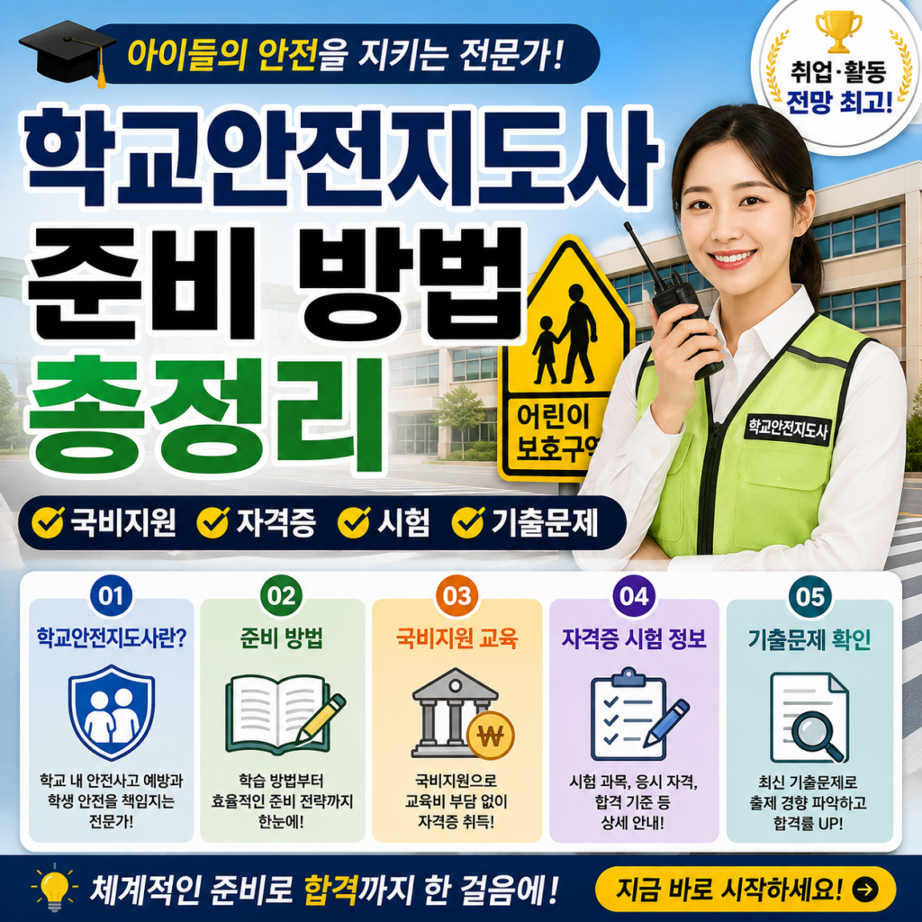 학교안전지도사 준비 방법 총정리